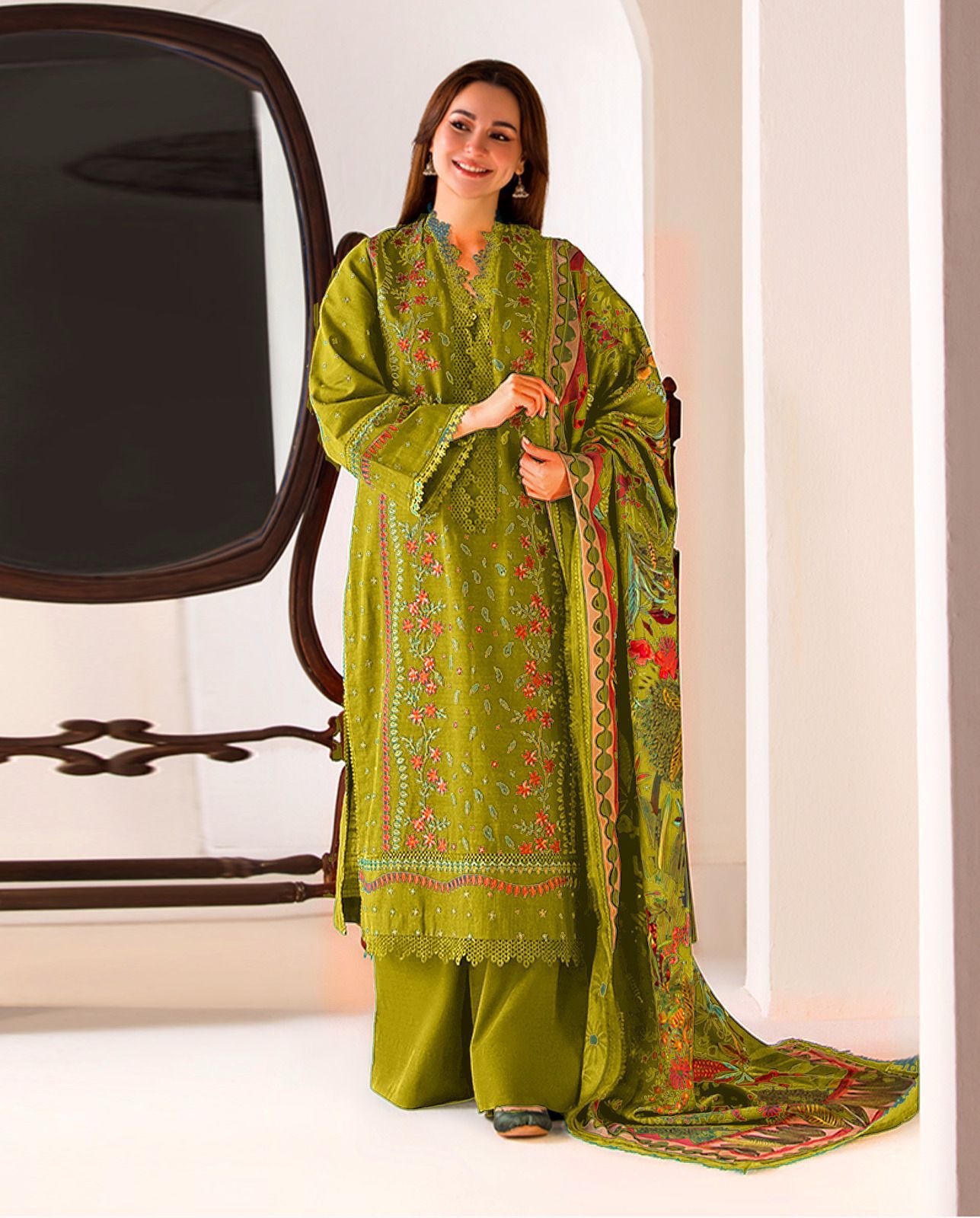 Mix Brands Lawn 3pc Embroidered #5