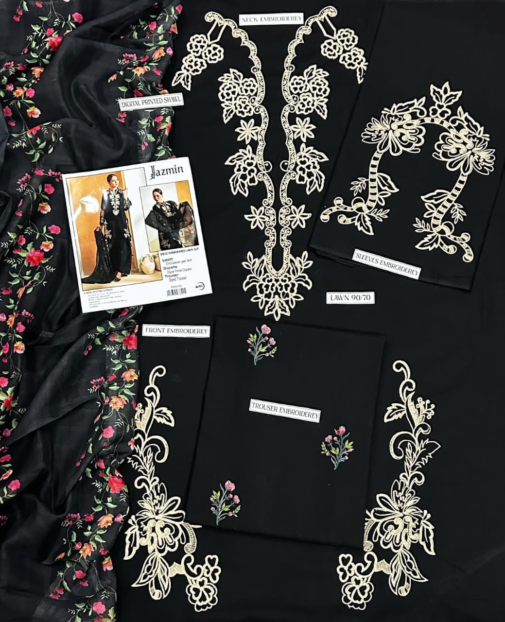 Mix Brands Lawn 3pc Embroidered #7
