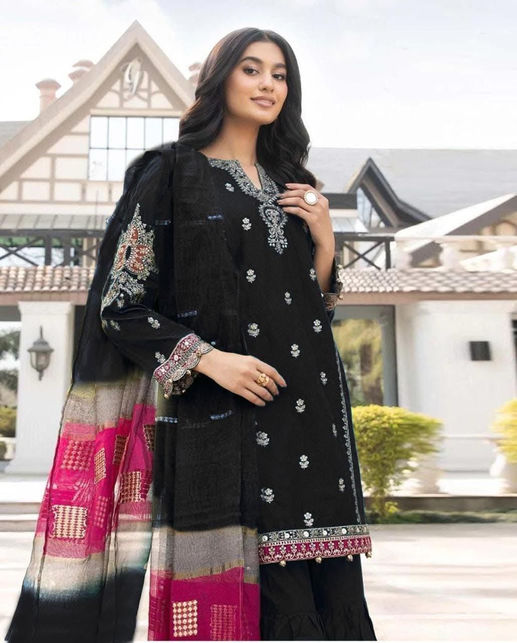 Mix Brands Lawn 3pc Embroidered #9