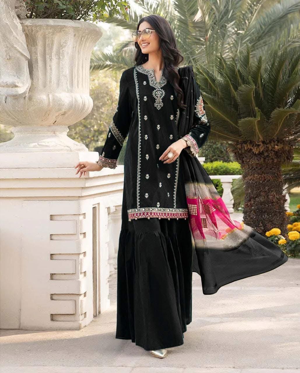 Mix Brands Lawn 3pc Embroidered #9