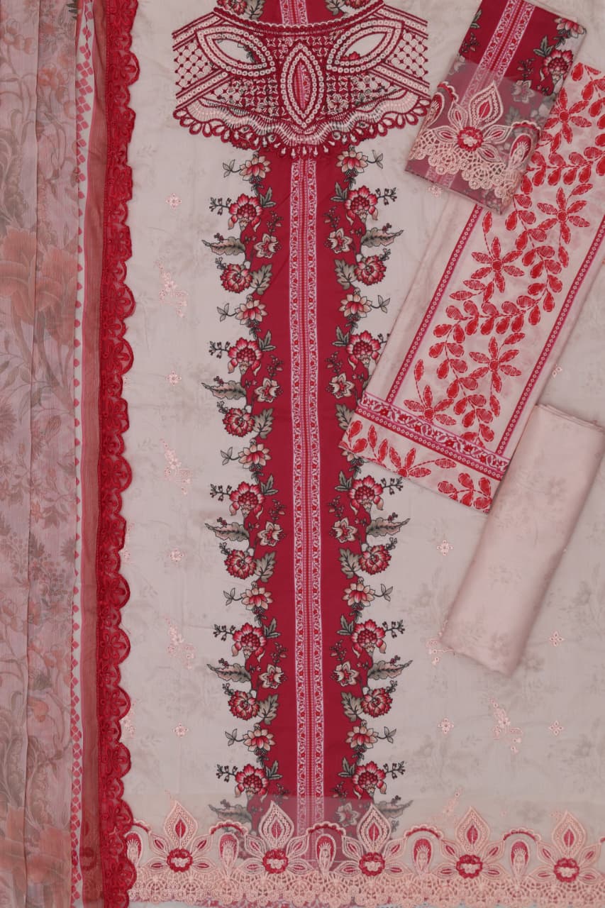 SUMMER COLLECTION 2026  LAWN Fabric 3Pc  Code 5051