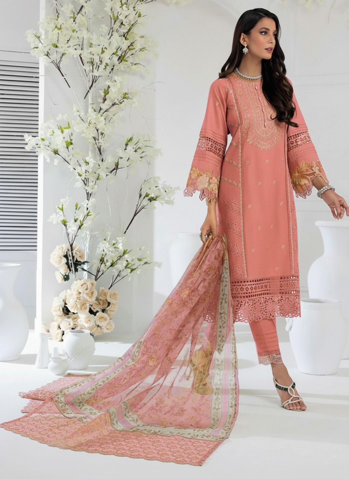 SUMMER FABRIC  Lawn Cotton🍂MARIA B🍂  Lawn Hit Codes Stuff: Best Quality  Code 5024