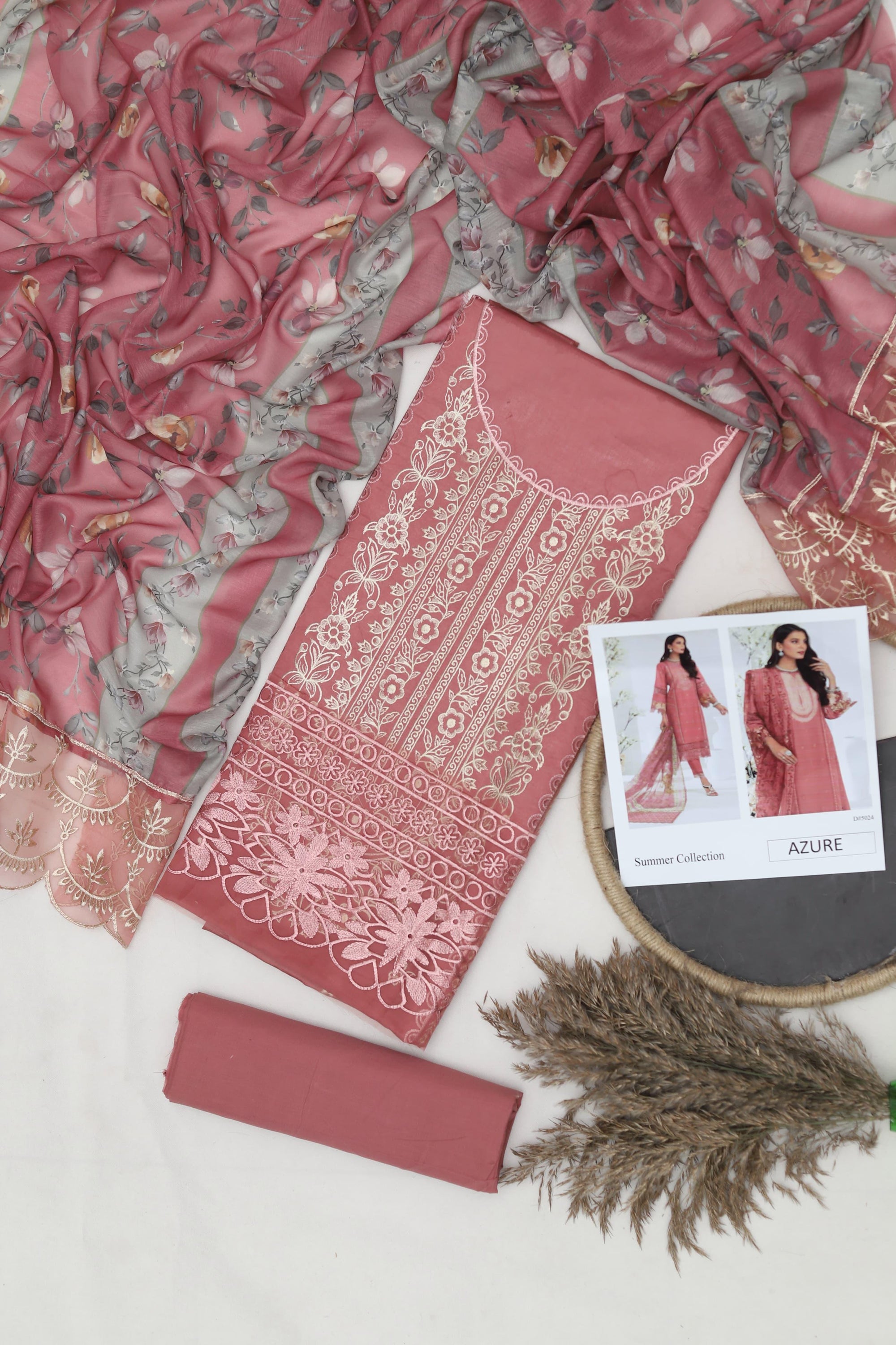 SUMMER FABRIC  Lawn Cotton🍂MARIA B🍂  Lawn Hit Codes Stuff: Best Quality  Code 5024