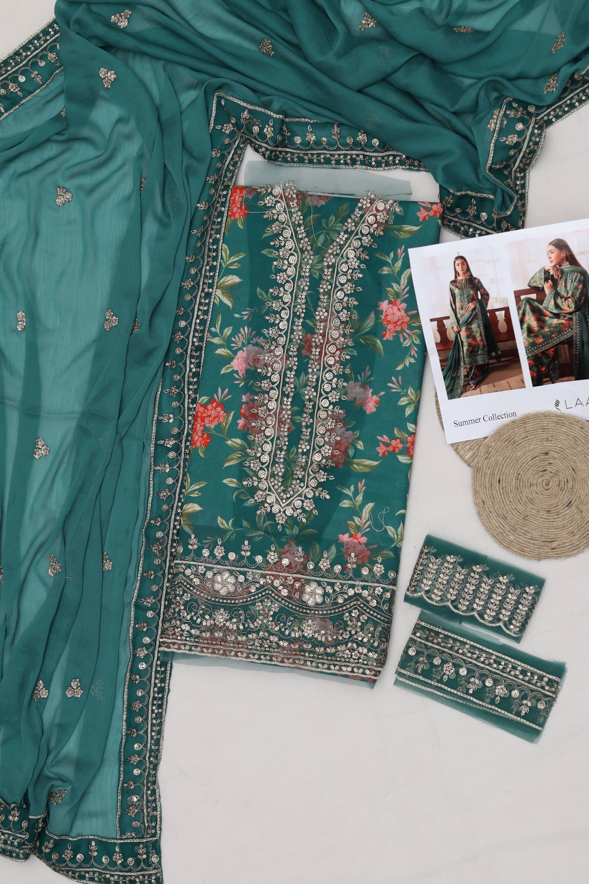 SUMMER COLLECTION 2026  LAWN Fabric 3Pc  Code 5017