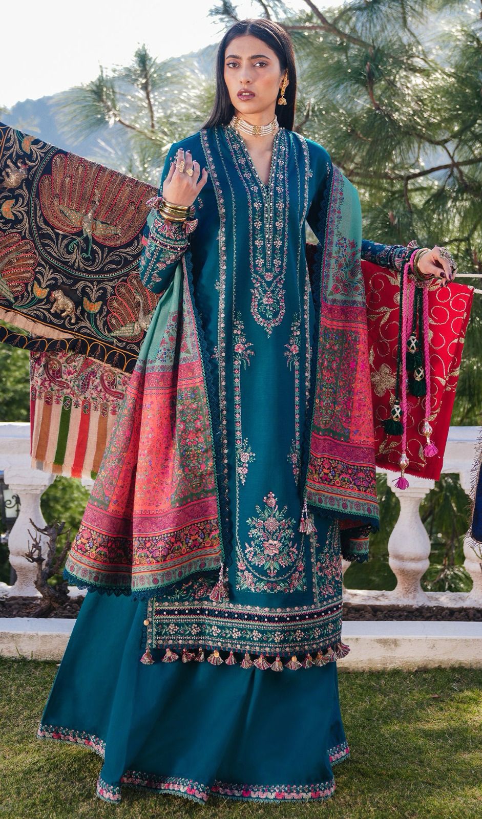 Hussain rehar   Luxury collection hit  Code  Available on Fine Quality Lawn with Indian chiffon    Dopatta