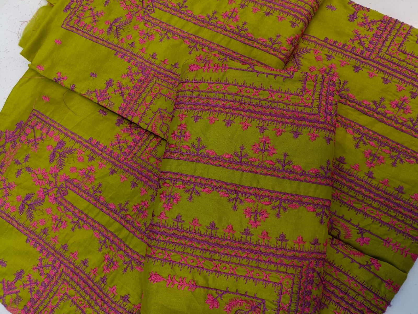 Zink Charisma 2 pcs shirt and trouser.  Front havey Embroidered Sleeves and back Embroidered  stuff lawn